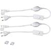 STHomedeco Striscia LED COB AC 220 V-240 V, 2 spina europea, 2 Tappi di Chiusura, solo per strisce LED COB da 220 V, 10 mm x 8 mm