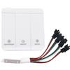 Vrabocry WS2811 - Controller per strisce LED con pixel per acqua corrente e corse di cavalli, DC12-24 RF (controllo 1To4)
