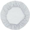 HEIBTENY Coprisedia elasticizzata rimovibile per sala da pranzo, matrimonio, banchetto - Per sedie da ufficio, sala da pranzo, sgabello da bar - 50 x 50 cm - Argentato