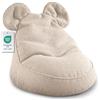 Gutekissen® Pouf per Bambini Miki con Orecchie - Comodo Cuscino Montessori per Cameretta (Beige,68/68/50 con le orecchie)