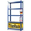 casa pura Scaffalatura per carichi Pesanti, 220 x 90 x 60 cm, Blu, scaffalatura, scaffalatura, scaffalatura, Sistema a Incastro Montato Senza Attrezzi