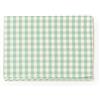 PARAMAISON Tovaglia Rustica Rettangolare, Stile Quadretti Country, Bianco e Verde Tiffany, Tovaglia Tavola da Pranzo, Cucina, Giardino, Pic nic, 4 Posti 140x140 cm