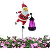 Dtaigou Lampada da Terra di Design di Babbo Natale, del Bollitore Solare di Babbo Natale, Decorative del Prato da Giardino, Decorazione Lanterna da Esterno Impermeabile per Il Patio Cortile