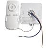 URPIZY Ventilatore a soffitto con telecomando, ricevitore 140 W, controller, driver 48-72 W x 2, telecomando + ricevitore