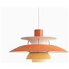 MOLOURK PH5 Nordica lampada a sospensione Cucina, Lampadario da ristorante in alluminio, regolabile in altezza, E27, moderna creativa Lampada a soffitto per loft, bar, soggiorno, camera da letto (F,40CM)