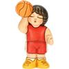 THUN, Bomboniera Campione Di Basket in Ceramica Decorata a Mano, Idea Regalo, 4.6 x 5.6 x 8.5 cm h