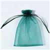 PLECUPE 100 Pezzi 7x9cm (2.8x3.5 Pollici) Sacchetti Organza Sacchetti Regalo, Multicolori Organza Bags Saccgetti Portaconfetti Borse Gioielli Sacchetto di Caramelle - Verde#1