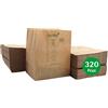 bioMat Sacchetti di Carta Compostabili da 7l per Umido, 320 Sacchetti di Carta Kraft, Resistenti all'Umidità, Doppio Fondo, Made in Germany