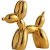 YOYUMI Mini Scultura Cane Palloncino Statue - Decorazione in Resina con Superficie Brillante, Decorare il Soggiorno Camera da Letto Vetrina e Ufficio, Giallo 9,5 * 9,5 * 4 cm