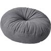 FytStycale Cuscino da Pavimento Rotondo Cuscino Tatami Giapponese Seduta da Terra Pouf Morbido Spesso E di Supporto Adatto per Adulti E Bambini in Camera da Let, Grigio Scuro