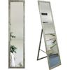 BD ART Standing mirror per toeletta, specchio da pavimento, 155,8 x 35,8 cm, per guardaroba, cornice in MDF elegante e intramontabile, colore cemento