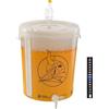 Beer & Wine - Fermentatore Supplementare da 32l - Fermentatore per Birra Artigianale con Tappo e Gorgogliatore - Kit per Birra Fatta in Casa