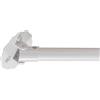 GOUZIBHD Bastone per Tende, Binario per Tende Regolabile, Supporto Girevole in Acciaio Inox a 180° per Asta Doccia, Asta per Tende a Parete Angolata, Binario a Soffitto per Bagno(Size:75-115cm,Color:b)