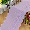 Duories 2 yard 11 cm ricamo in cotone, bordo in pizzo, nastro decorativo vintage, nastro decorativo in pizzo, nastri in pizzo, per fai da te, cucito, matrimonio, artigianato, decorazione, colore viola
