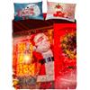 Bassetti Imagine Completo Copripiumino Una Piazza e Mezza, Copripiumone 100% Cotone Christmas Stampa Digitale Alta Definizione, Sacco Piumone, Lenzuolo sotto con angoli, federa