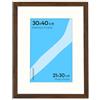 FRAMAI® Cornice portafoto 30x40 cm in Marrone - con passepartout - Telaio in legno MDF, plexiglass antirottura, ecologico, con sospensione e supporto - Formato verticale e orizzontale