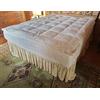 Vico Casa® Topper letto una piazza e mezzo PIUMETTA 120x190cm - alto 5cm, in piuma bianca naturale; tessuto 100% cotone; 4 elastici laterali