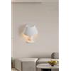 VR VETRINEINRETE Vetrineinrete® Applique in gesso a forma lume lampada a parete verniciabile lumetto attacco e14