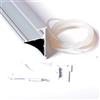 AFTERTECH 2m 2metri 4532 PROFILO ALLUMINIO PER STRISCE STRIP LED PER MENSOLE IN VETRO RIPIANO 8MM