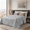 Dorian Home Trapunta Estiva Letto Singolo 100% Puro Cotone Certificato Sambuco Nocciola