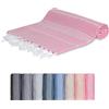 MEBY Telo da sauna XXL (100 x 200 cm), telo mare, asciugamano turco, asciugamano 100% cotone (rosa), P2024