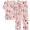STJDM Camicia da Notte,Pigiami con Stampa Floreale Estiva Set Pigiama da Donna in Cotone Taglie Forti Pigiama Manica Corta O-Collo Pigiama Femminile XXXL TM9204