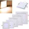 gloriashoponline PANNELLO LED LUCE NATURALE 4000K PLAFONIERA INCASSO FARETTO 3 6 12 18 24 WATT (12.0)