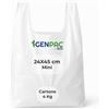 G.M. DISTRIBUZIONE 4 Kg Buste Spesa, Misura 24x45 cm, Biodegradabili Bianche con Manico, Circa 350 Pezzi, Shopper Compostabili per Alimenti, Sacchetti Extra Resistenti (MISURA MINI)