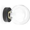 MILOOX COSMO LAMPADA DA PARETE NERA DIAMETRO 12CM