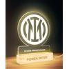 Panorama Calcio Lampada Led Inter de Milan 15x22 cm - Lampade Notturna di Metacrilato - Lampada USB Luce Led - Lampadario Cameretta Bambino - Regali Personalizzati e Originale