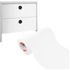 DecoMeister Pellicola Adesiva tinta unita per Mobili 33x100 cm - Carta Adesiva Lavabile per Cucina e Bagno - Facile da Applicare - Ideale per Rinnovare Armadi, Tavoli e Porte - Bianco Opaco