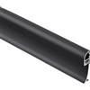 GASIASHOP SRL UNIVERSO AL-34 PROFILO ANGOLARE NERO A LUCE INDIRETTA IN ALLUMINIO PER STRISCE LED A SUPERFICIE E COPERTURA OPACA 2 METRI