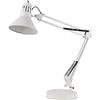 MAKA change your life quality Lampada da Scrivania LED 60W con Braccio Regolabile, Dimmerabile, Porta USB - Protezione Occhi per Lettura, Ufficio, Studio (Bianca)