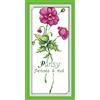 OWN4B - Kit per punto croce stampato con motivo floreale del pensiero da 11 ct, 19 x 39 cm, kit da ricamo fai da te (viola del pensiero)