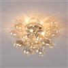 KOSILUM Kosillum - Lampada da soffitto di design con 17 vetrate - Bartali, luce bianca calda, illuminazione per soggiorno, camera da letto, cucina, corridoio - 4 x max. 28 W - G9 - IP20