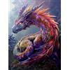 Bimkole DIY 5D Diamond Painting Kit Completo Fai da Te Drago, Animale Pittura Diamante Punto Croce Strass Arte E Creazione Di Mosaico Decorazione Murale Artigianale 30x40cm