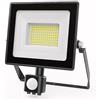 HOFTRONIC Stratos Faretto LED con sensore di movimento e regolatore crepuscolare 50W - 4270 Lumen - 6500K bianco freddo - IP65 - Faretto esterno con sensore PIR per garage, ingresso, giardino e