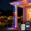 Aigostar Ghirlanda Luminosa Natalizia da 3m con 150 LED e Babbo Natale, Luci per Scale RGB Intelligenti, Multimodalità, Controllo App e Telecomando, Timer, per Interni/Esterni