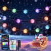 Aigostar Luci Albero di Natale Smart, Luci LED(Palle) RGBIC, 5M 33LEDs, Controllo Segmenti DIY Colore, APP e Telecomando, Music Sync, 39 Effetti Dinamici, IP44 Impermeabile per Interno, Esterno