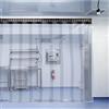 SYFXZZDS Tenda a Lamelle Tende Verticali PVC Trasparente Impermeabile Porta Tende a Strisce Plastica, per Magazzino Porte Garage (Size : 105x300cm/41.34x118.11in)