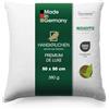 HANSKRUCHEN Premium de Luxe cuscino in piuma d'oca 50x50 cm - Cuscino in piuma d'oca Made in Germany in 100% cotone - Cuscino in piuma d'oca a 3 camere per chi soffre di allergie