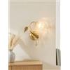 Generico Applique classico in ferro battuto 1 luce Mirandola panna destro per salotto, soggiorno, sala da pranzo, ingresso, corridoio, camera da letto,
