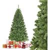 COSTWAY Albero di Natale 180/230 cm, Albero di Natale Artificiale con 928/1346 Rami Folti, Base in Metallo, Decorazione Natalizia per Casa, Ufficio e Negozio (180 CM)