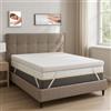 Comfy Line - Topper memory Matrimoniale 170x190, Correttore in Memory Foam per Materasso 5,5 cm - Fodera in Cotone Traspirante con Angoli - Made in Italy