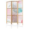 framed concept - Paravento divisorio in legno 135 x 172 cm, 3 pezzi, unilaterale, in stile orientale
