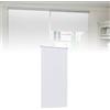 Froadp Tenda avvolgibile oscurante senza fori e con fori, Klemmfix, colore bianco, 80 x 160 cm, per finestre interne