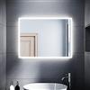 SONNI Specchio Retroilluminato Bagno a LED,Specchio da Parete Moderno da Luce Bianco Impermeabile Risparmio Energetico (Style1, 80x60cm)