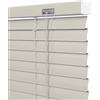 Generico Veneziana in Alluminio su Misura 45 60 70 95 110 125 130 145 150 160 180 195 200 210 cm, 25 mm Lamelle Tenda Orizzontali, Tende Veneziane da Interno Esterno per Finestre(Cream)