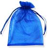 PLECUPE 100 Pezzi Sacchetti Confetti,Sacchetti Organza 20x30cm Sacchetti Regalo in organza con Coulisse per Matrimonio,Natale,Bomboniere,Compleanno,Caramella, Gioielli, Festa, Battesimo-Blu#4