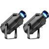 Osusuent 2PCS 100W LED Pin Spot Luce RGB 4 in 1 Proiettore a Sfera da Discoteca 4 Modalità controllo con Regolazione manuale Spot Lights per Feste Matrimoni Spettacoli Bars Discoteca